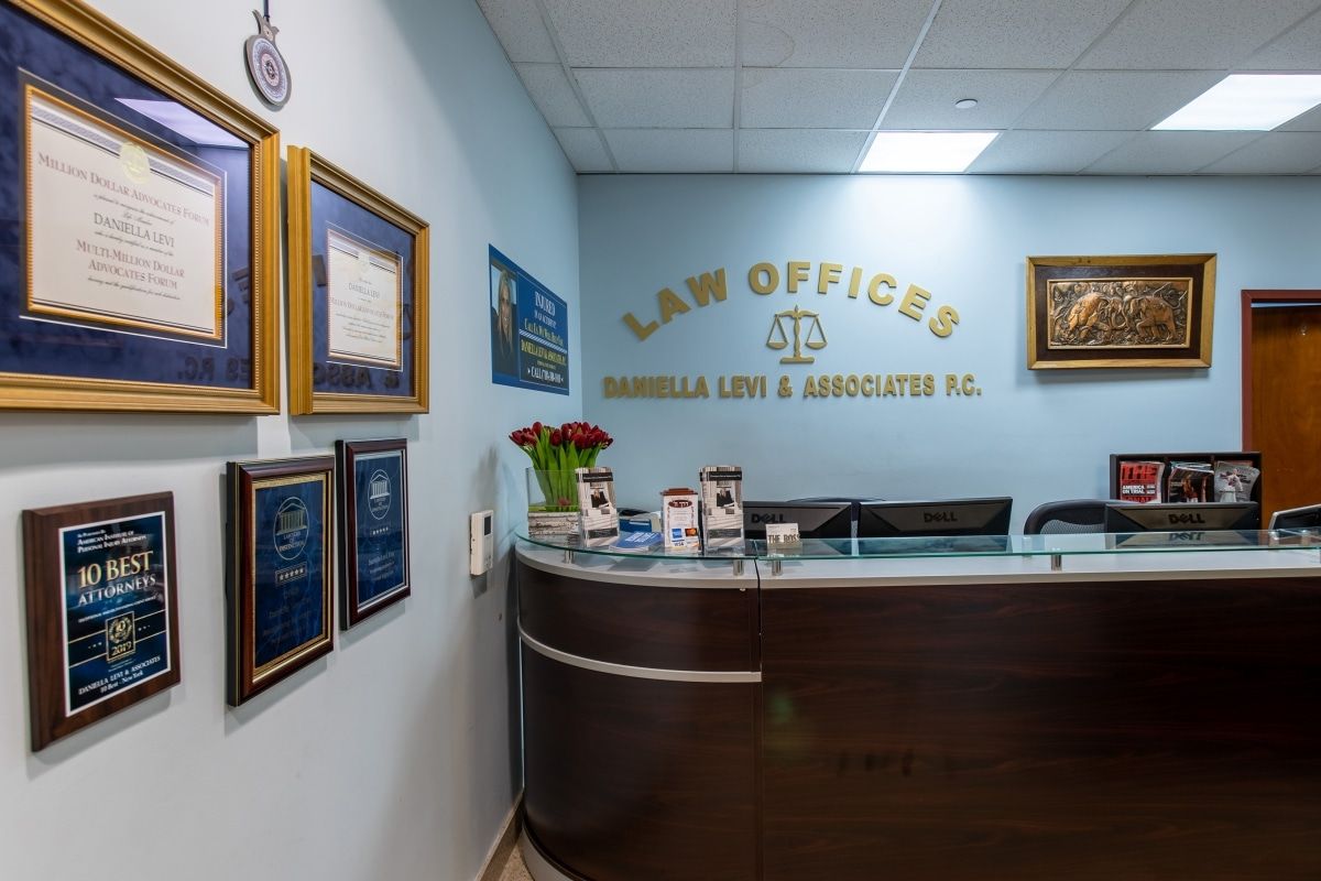 reception area of Queens legal firm