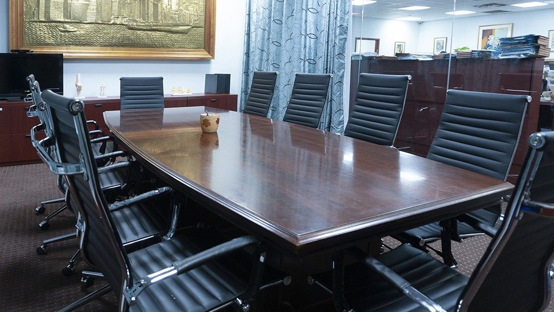 board room inside the law firm's main office